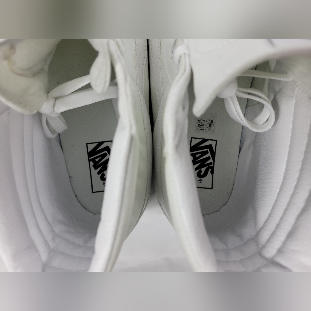 Vans Off The Wall High Top Shoes Mens Size 13 All White Lace Up Sneakers 721356 - Picture 5 of 12